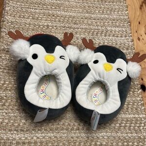 Squishmallow Kids Slippers Penguin with Antlers size 11/12